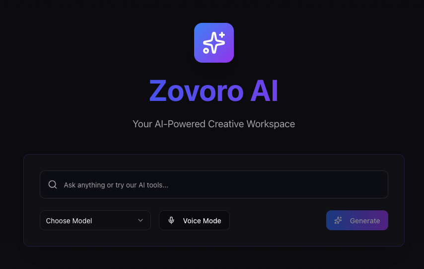 Zovoro AI Screenshot