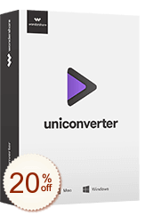 Wondershare UniConverter Discount Coupon Code
