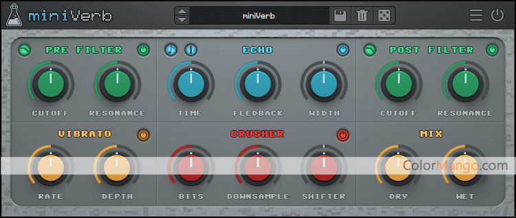 AudioThing - miniVerb Screenshot