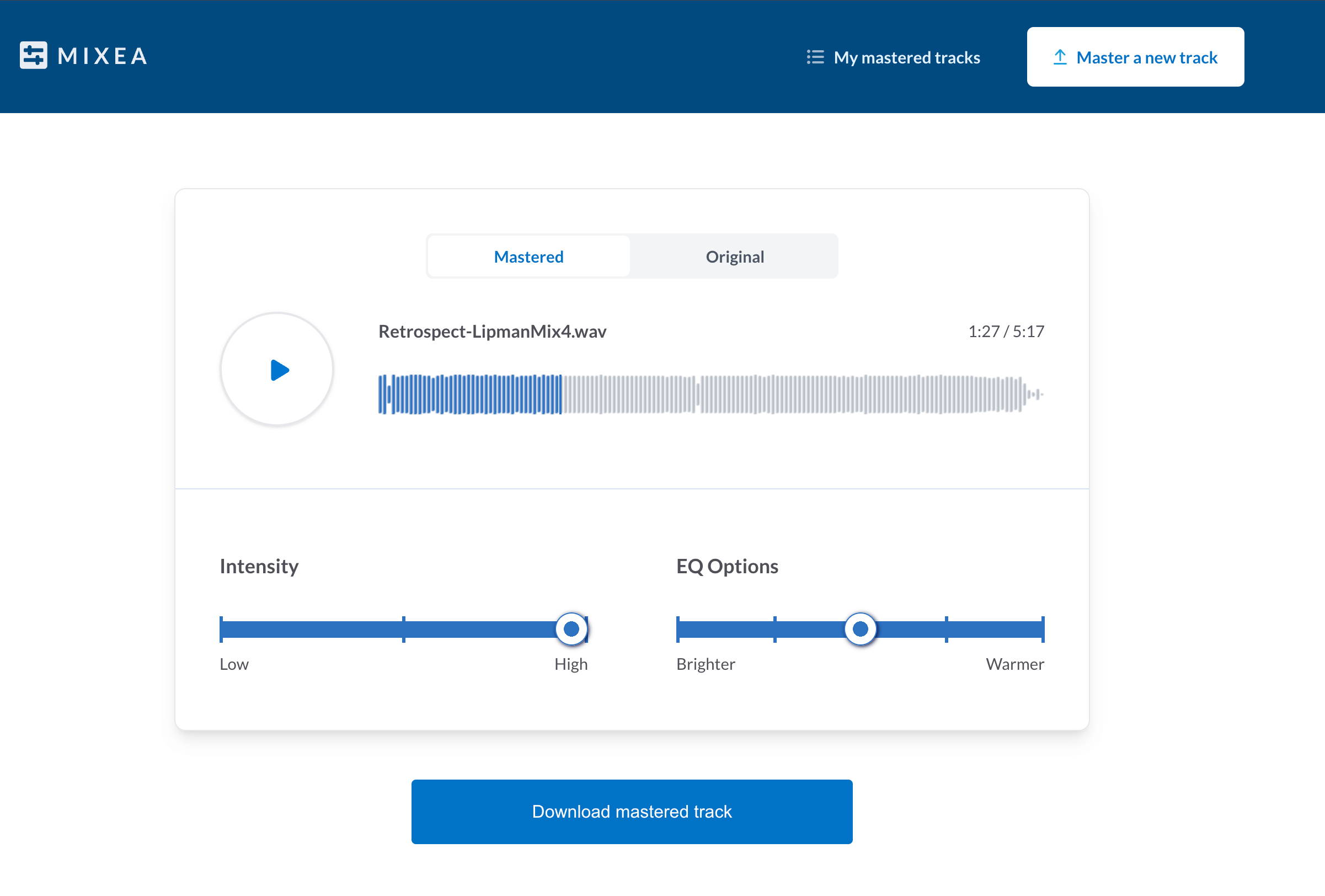 Mixea Screenshot