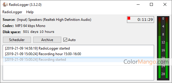 RadioLogger Screenshot