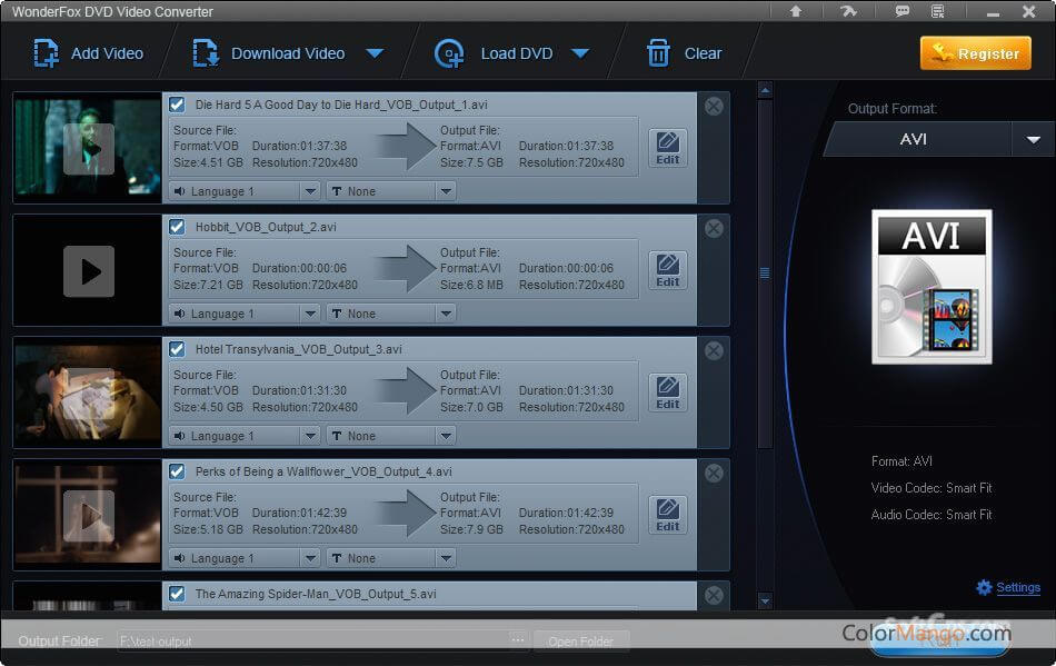 WonderFox DVD Video Converter Screenshot