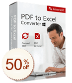 Aiseesoft PDF to Excel Converter Code coupon de réduction