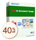 Aostsoft PDF to Office Document Converter Code coupon de réduction