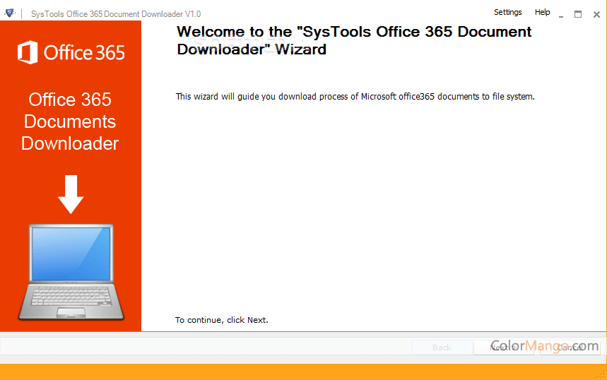SysTools Office 365 Document Downloader Screenshot