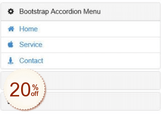 Bootstrap Accordion Menu Code coupon de réduction