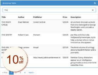 Bootstrap Table Discount Coupon Code