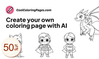 Cool Coloring Pages Discount Coupon Code