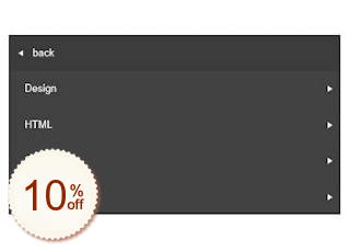 Drilldown Menu Discount Coupon Code