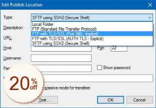 Secure FTP Extension for WYSIWYG Web Builder Discount Coupon Code
