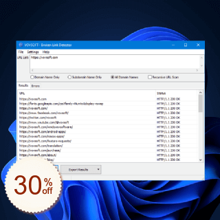 Vovsoft Broken Link Detector Discount Coupon Code