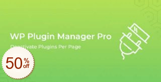 WP Plugin Manager Pro Code coupon de réduction