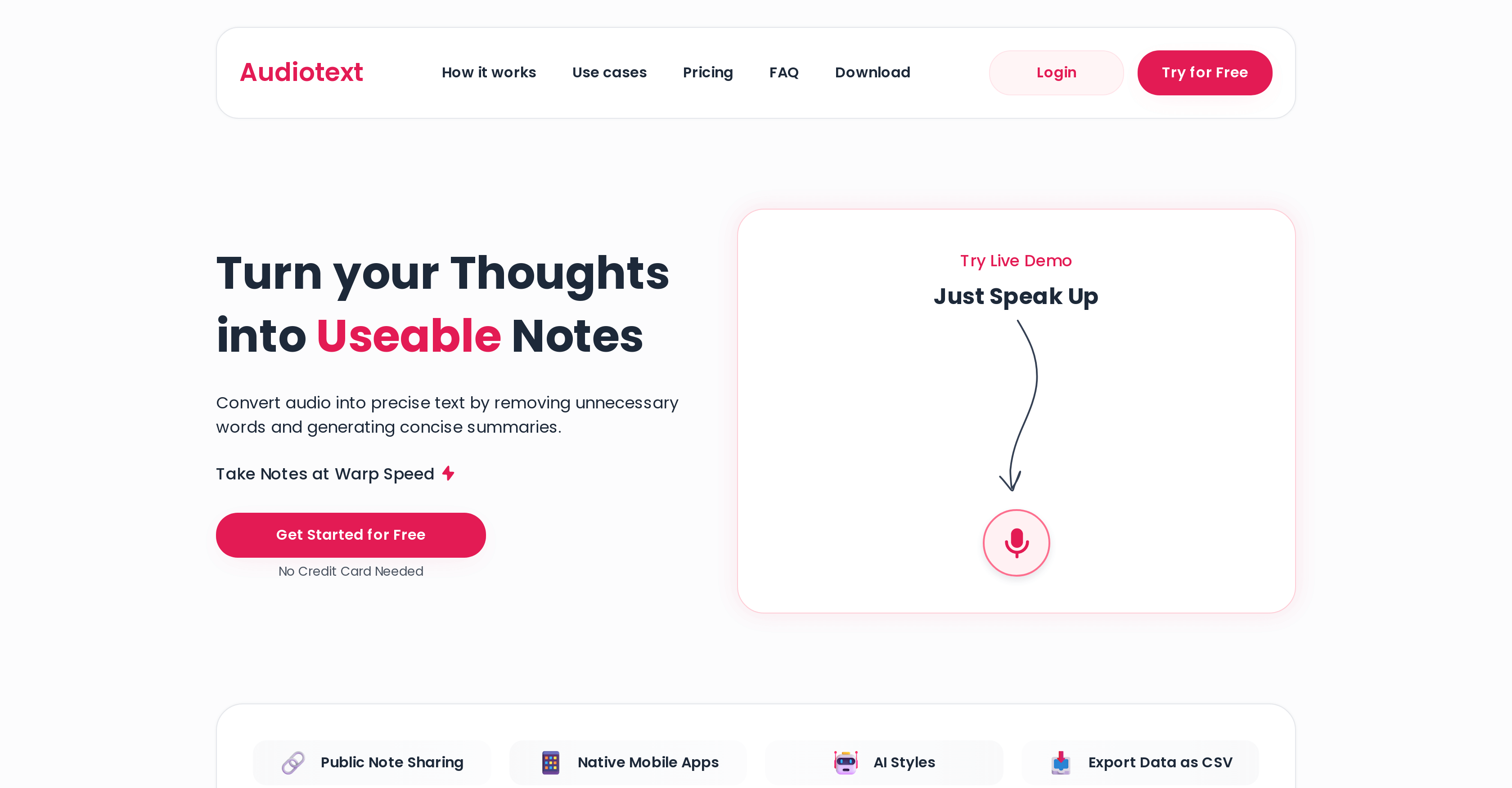 AudioText AI Screenshot