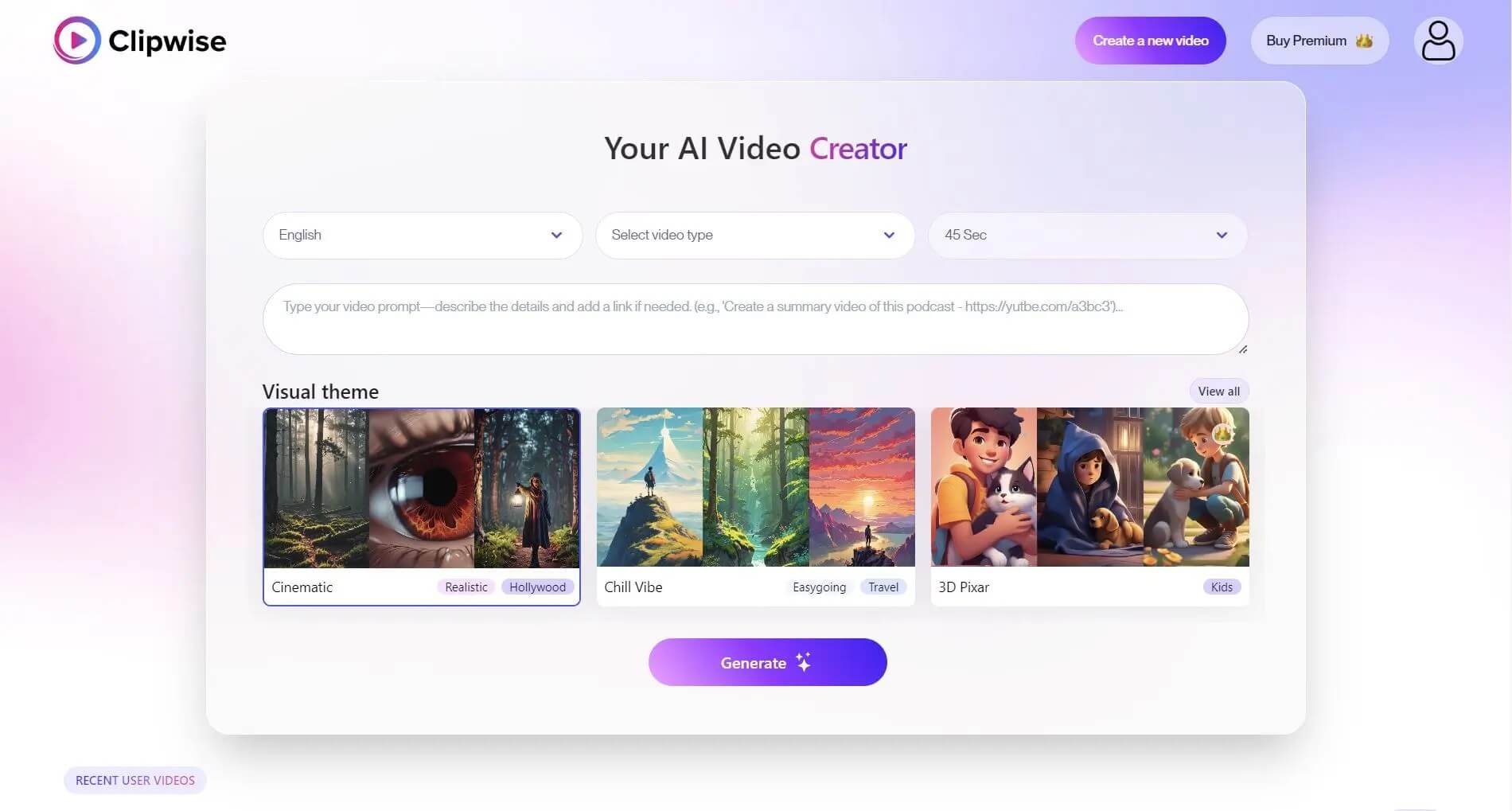 Clipwise Screenshot
