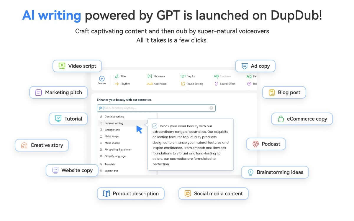 DupDub AI Screenshot