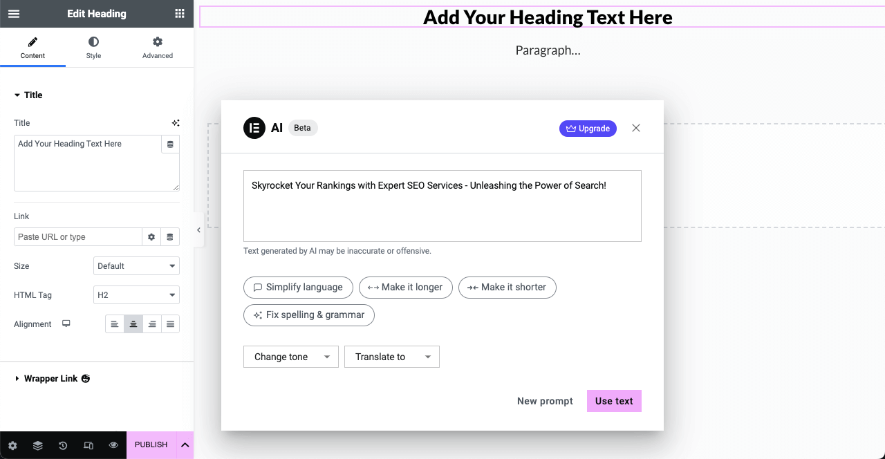 Elementor AI Boxshot
