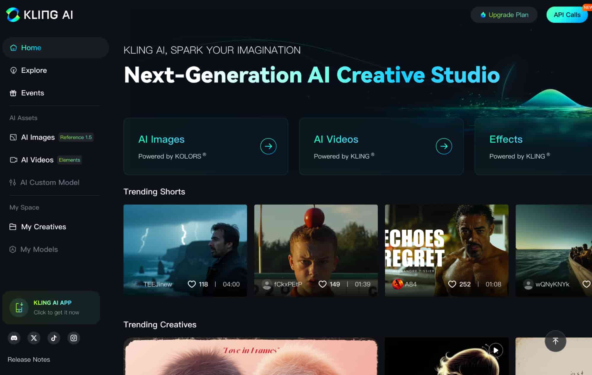 Kling AI Screenshot