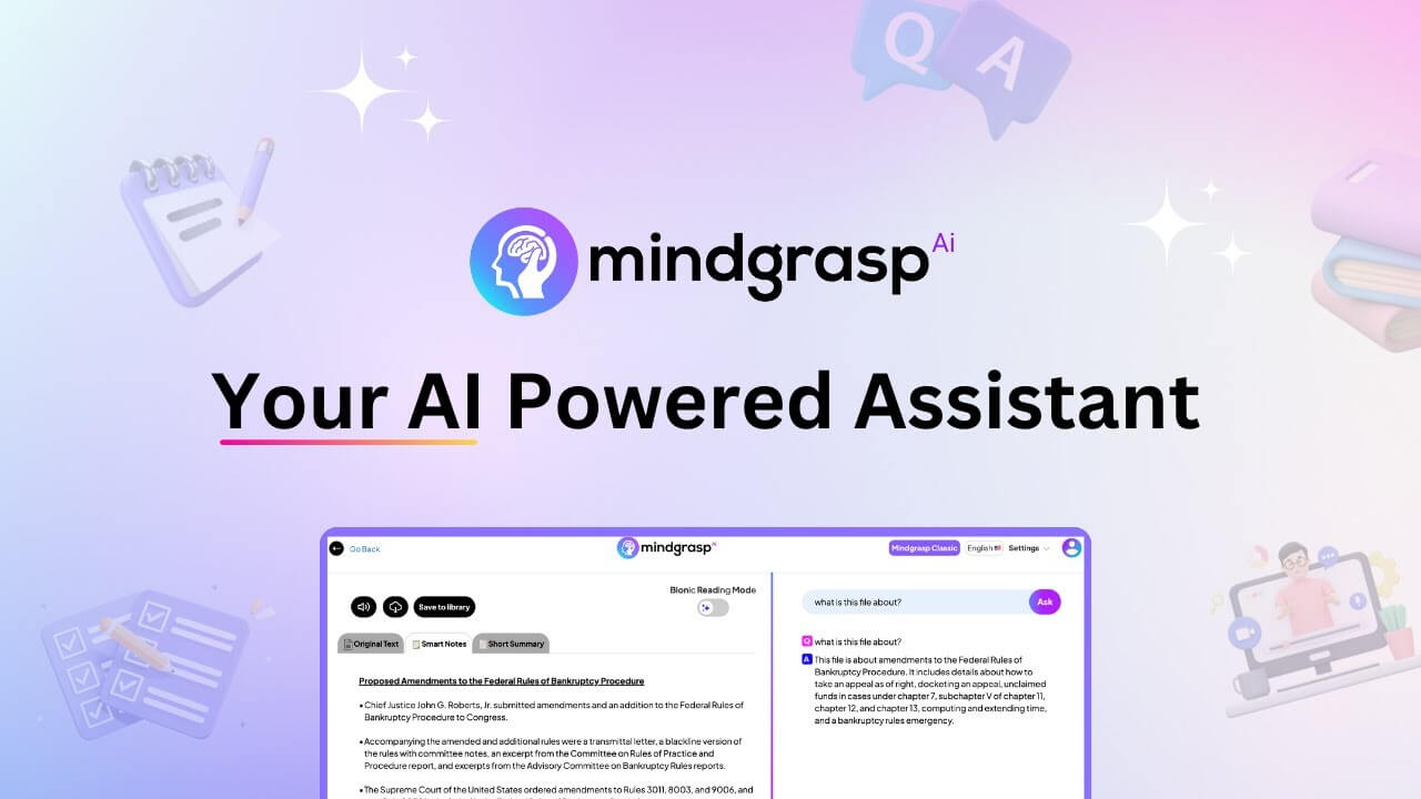 Mindgrasp Screenshot