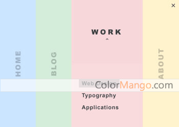 Nested Fullscreen Menu Screenshot