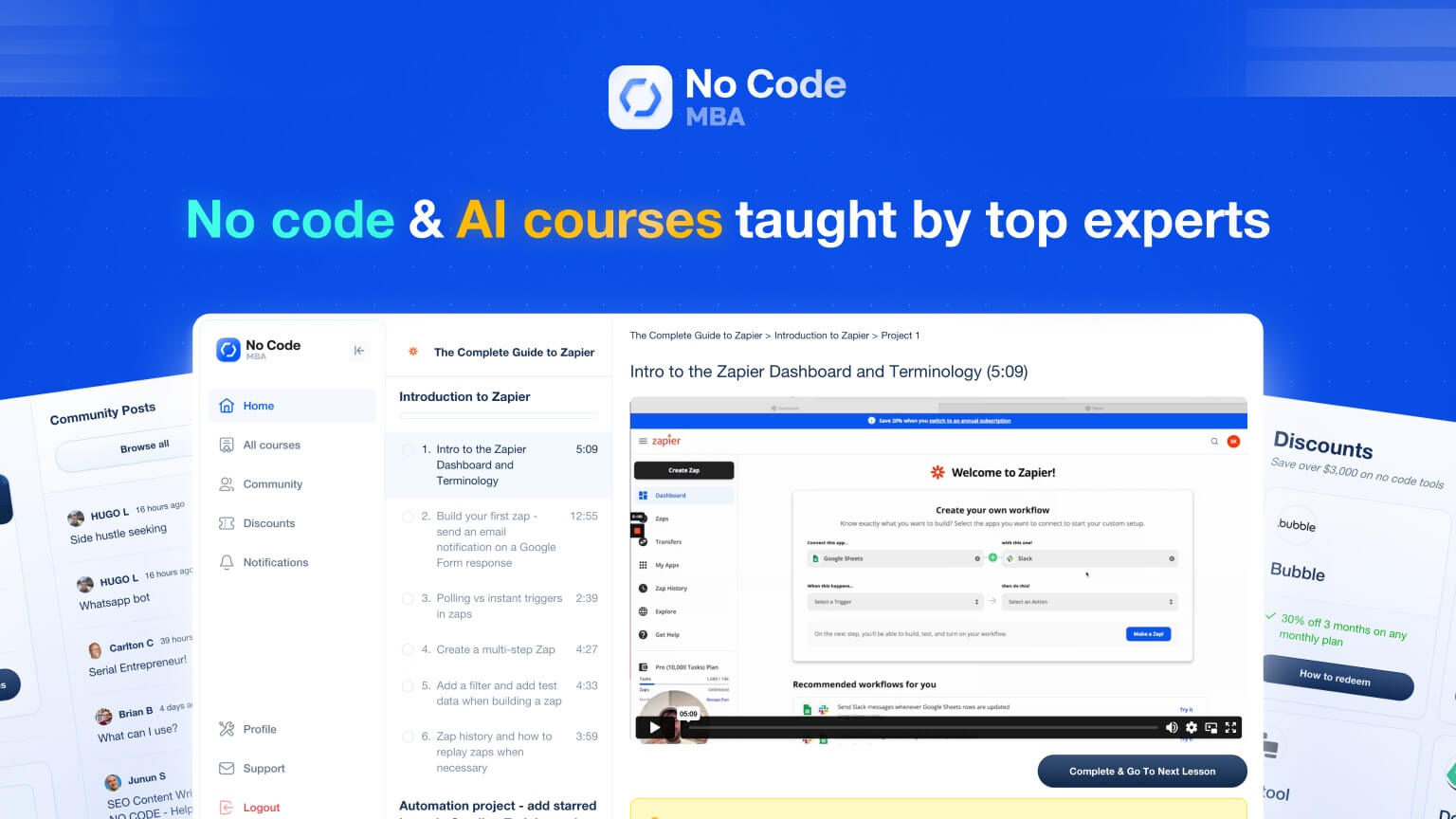 No Code MBA Screenshot