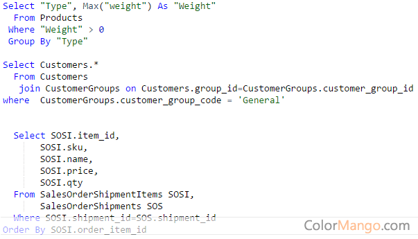 ODBC Driver for Magento Screenshot