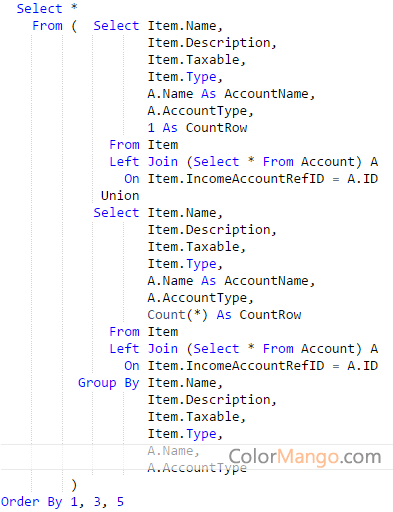 ODBC Driver for QuickBooks Screenshot
