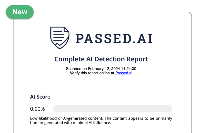 Passed AI Screenshot
