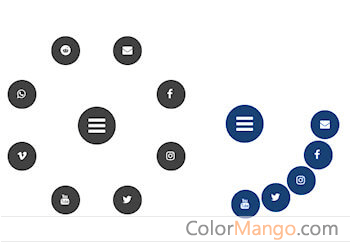 Radial Icon Menu Screenshot