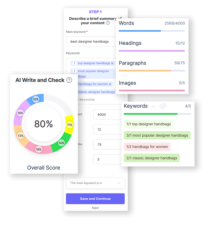 SEO Writing AI Screenshot