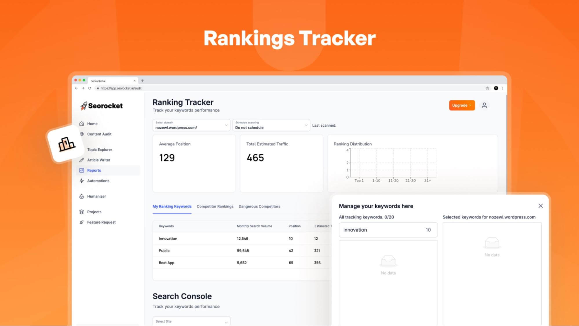 Seorocket Screenshot