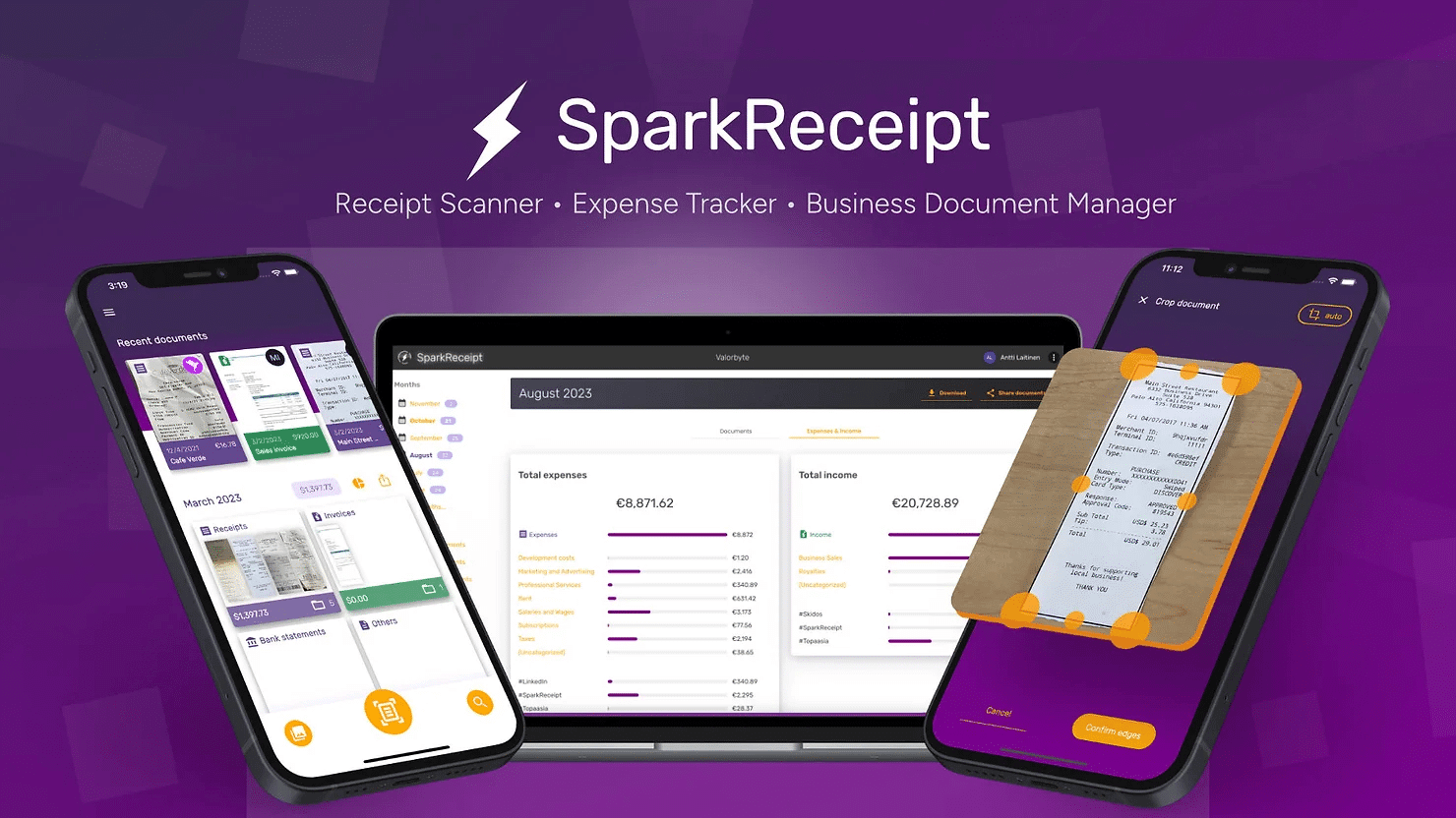 SparkReceipt Screenshot