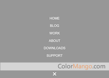Sticky Fullscreen Menu Screenshot