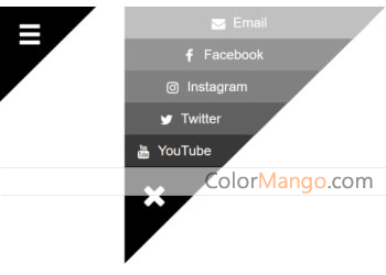 Triangular Menu Screenshot