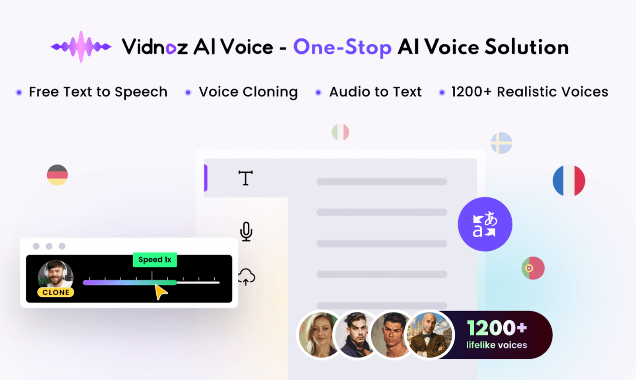 Vidnoz AI Voice Screenshot