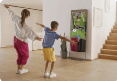 Miroir de fitness interactif