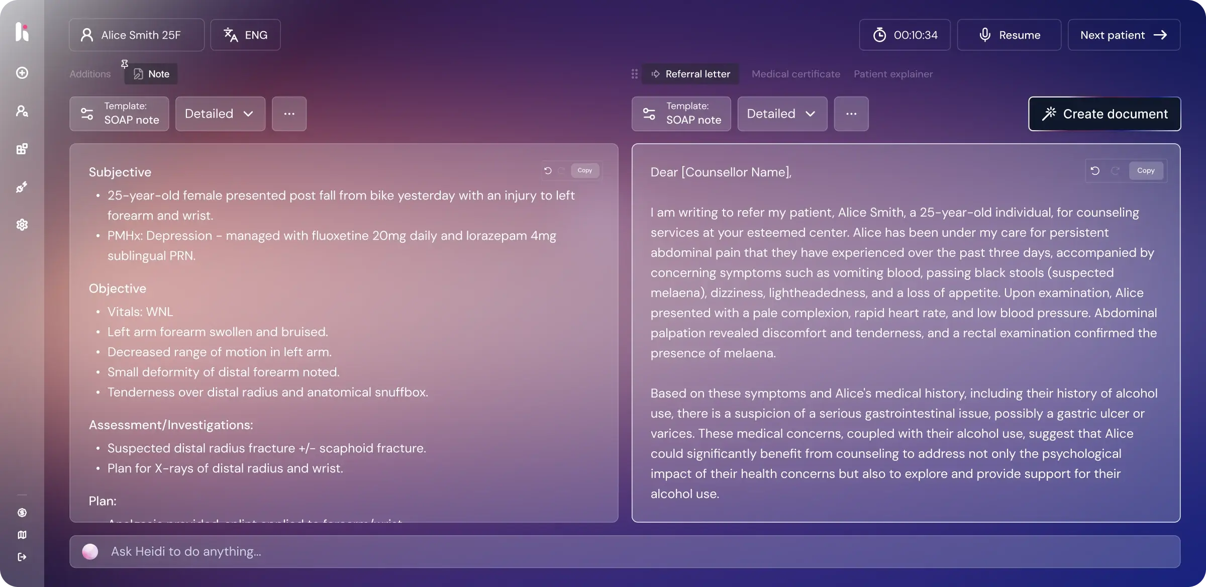Heidi Screenshot