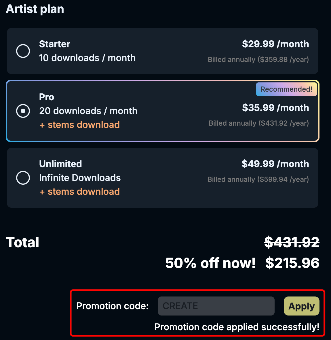 SOUNDRAW Discount