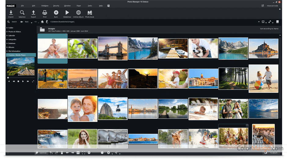MAGIX Photo Manager Deluxe Screenshot