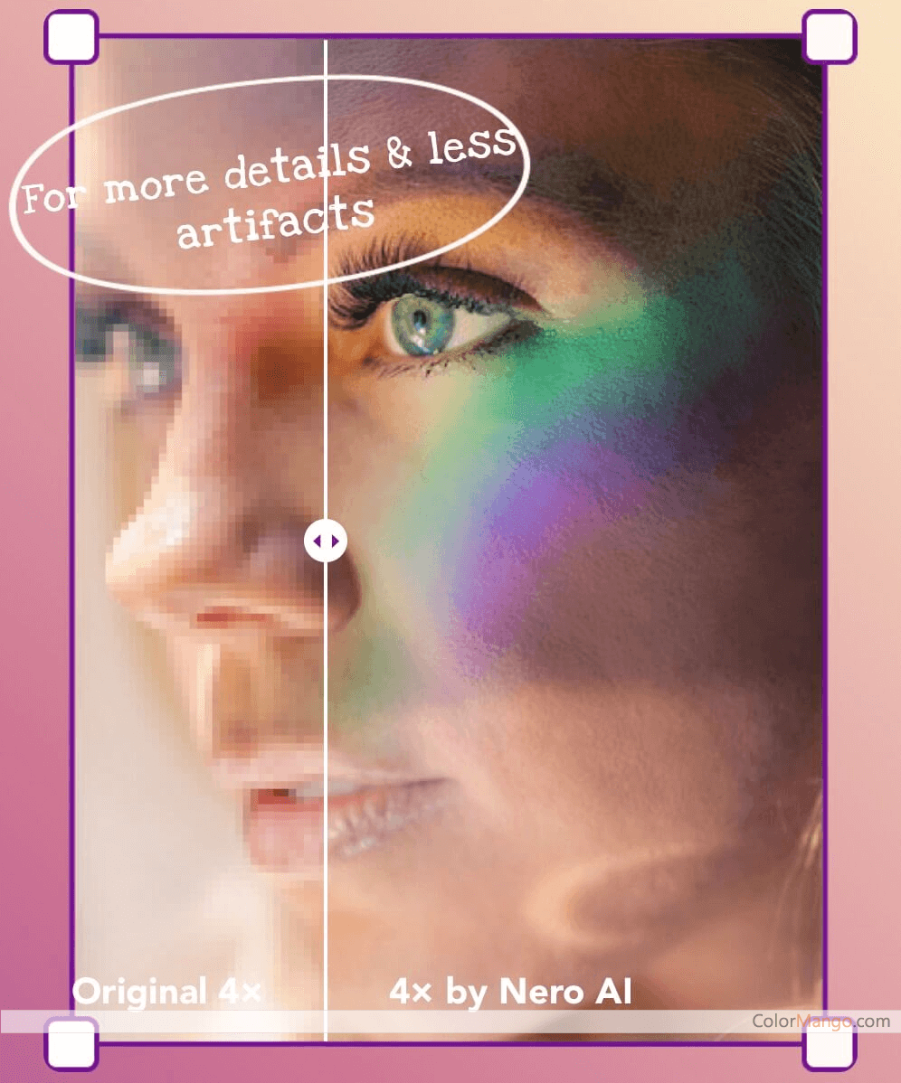 Nero AI Image Upscaler Screenshot