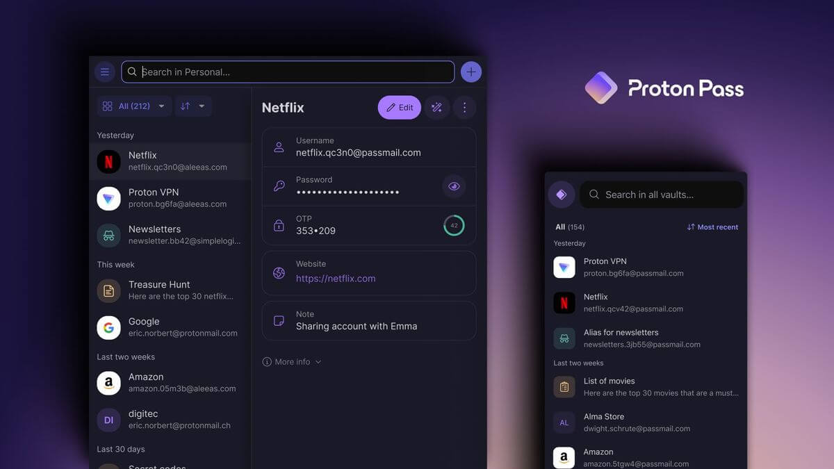 Proton Pass Screenshot