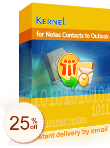 Kernel for Notes Contacts to Outlook Discount Coupon Code