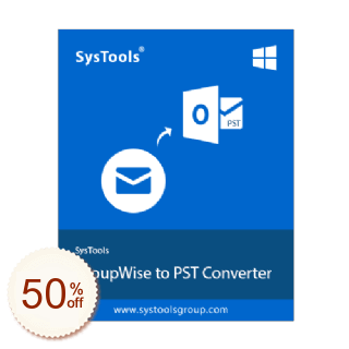 SysTools Export GroupWise Code coupon de réduction