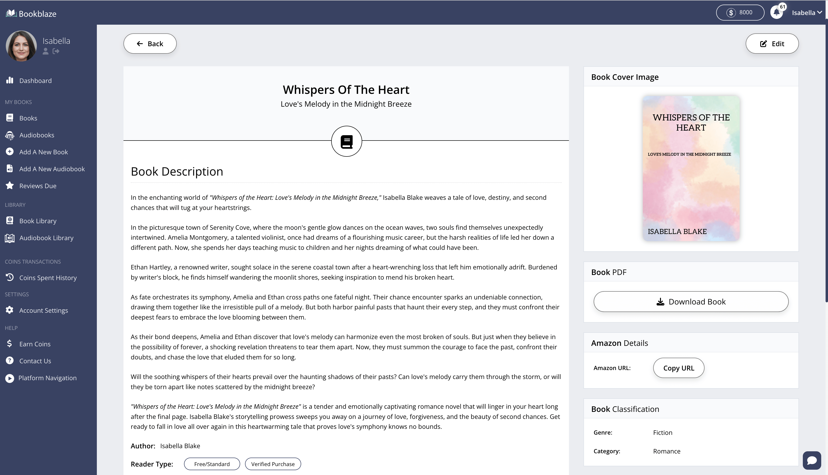 Bookblaze Screenshot