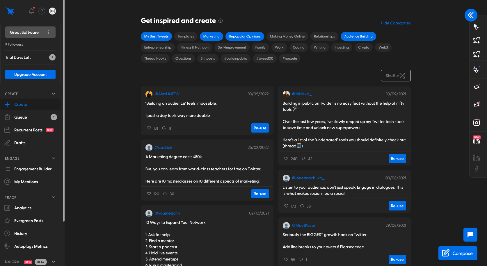 Hypefury Screenshot