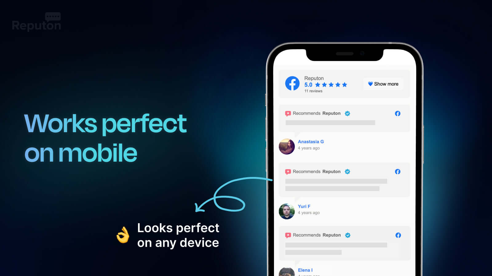 Reputon Facebook Reviews Screenshot