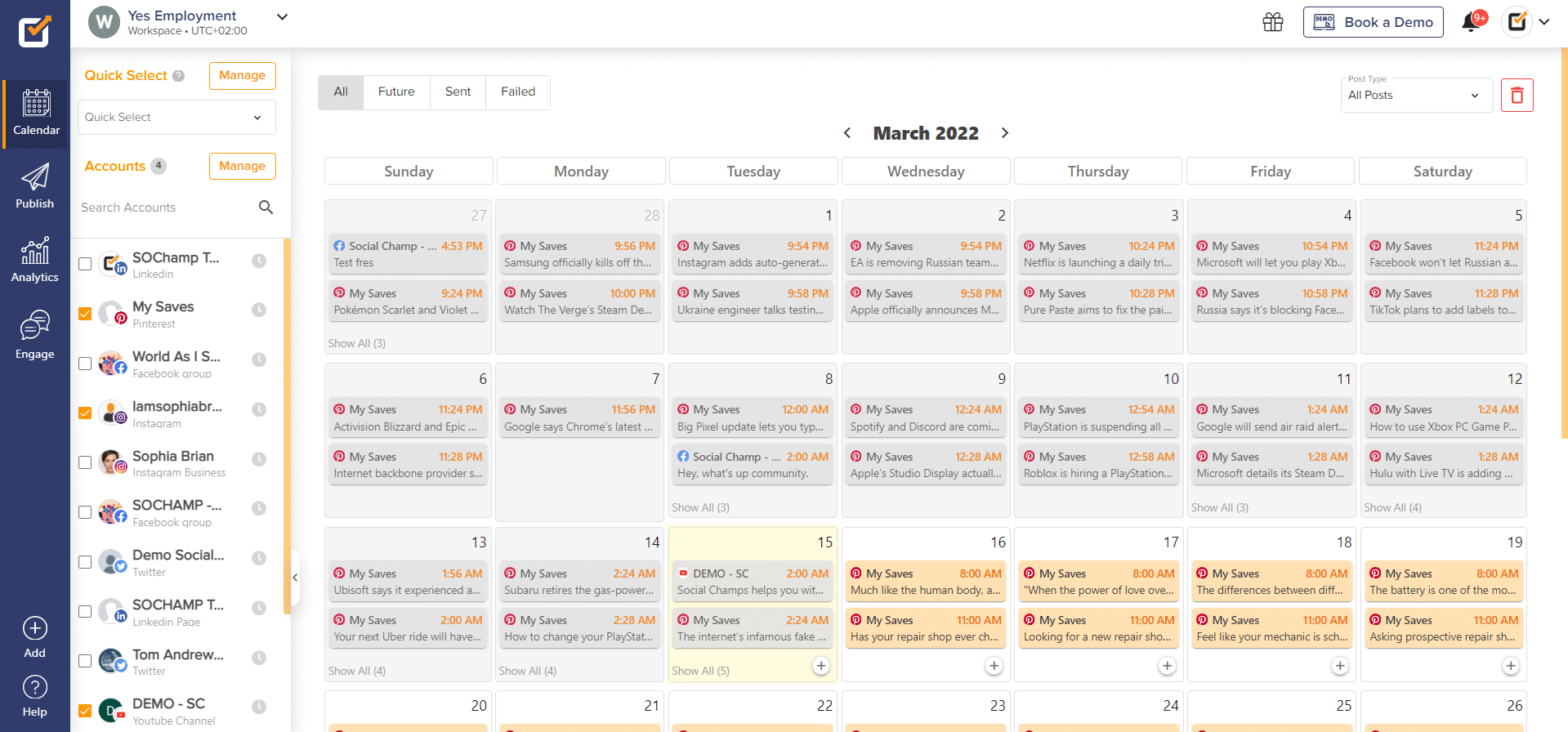 Social Champ Screenshot