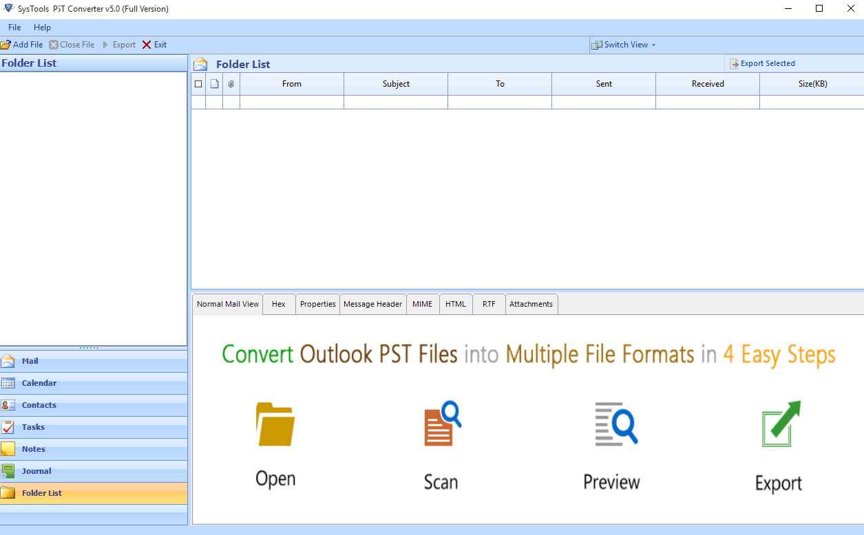SysTools PST Converter Screenshot