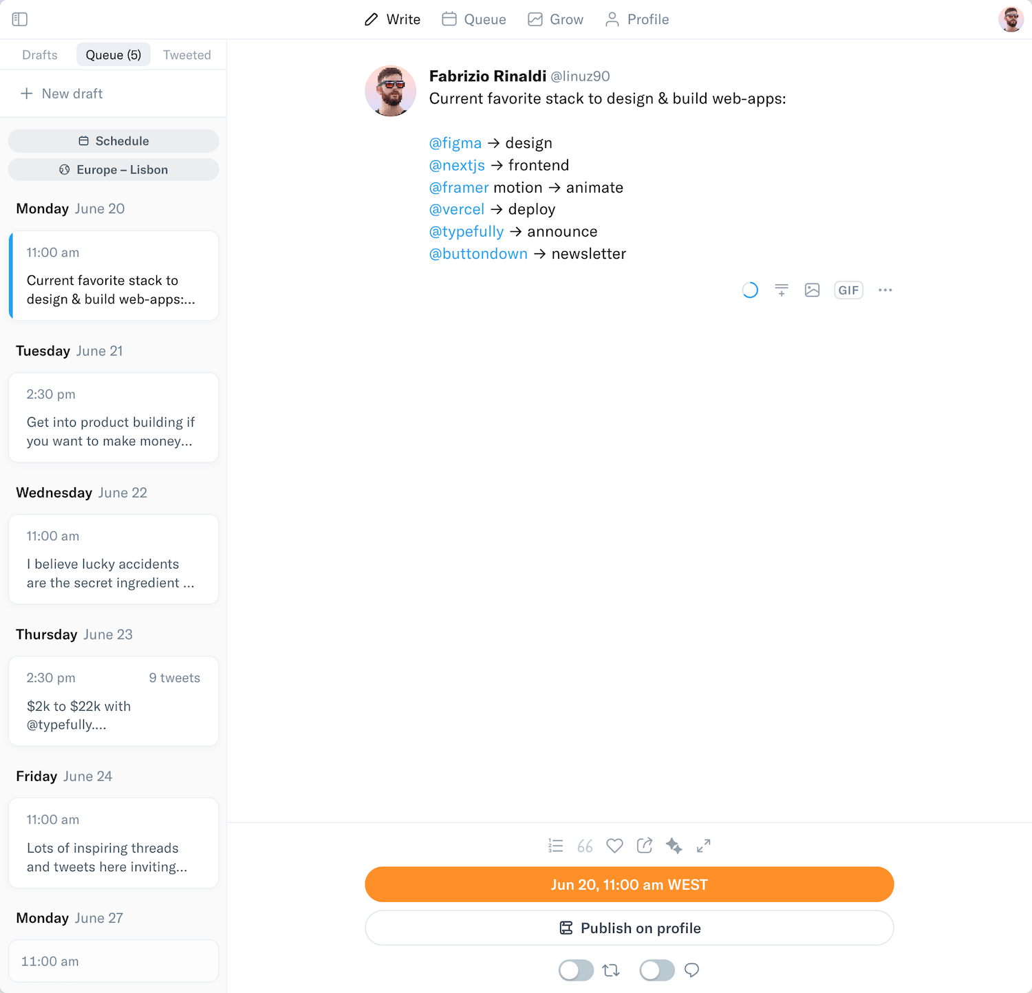 Typefully Screenshot