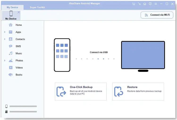 iReaShare Android Manager Screenshot