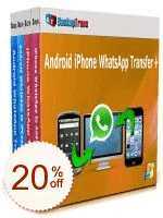 Backuptrans Android iPhone WhatsApp Transfer + Code coupon de réduction